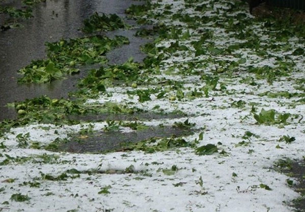 Γορτυνία: Αυγουστιάτικο... χαλάζι στα Λαγκάδια